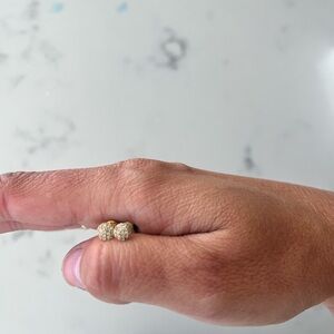 Dana Rebecca pave stud earrings - color gold